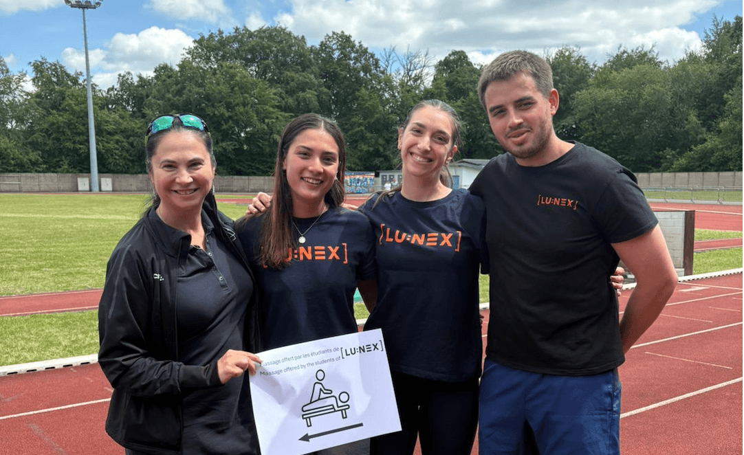 Physiotherapy Students Volunteer at the Cross Biathlon in Schifflange