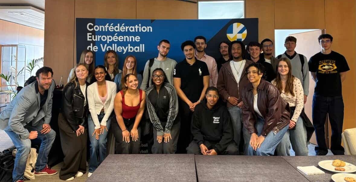 First-Year Sport Management Students Visit the CEV
