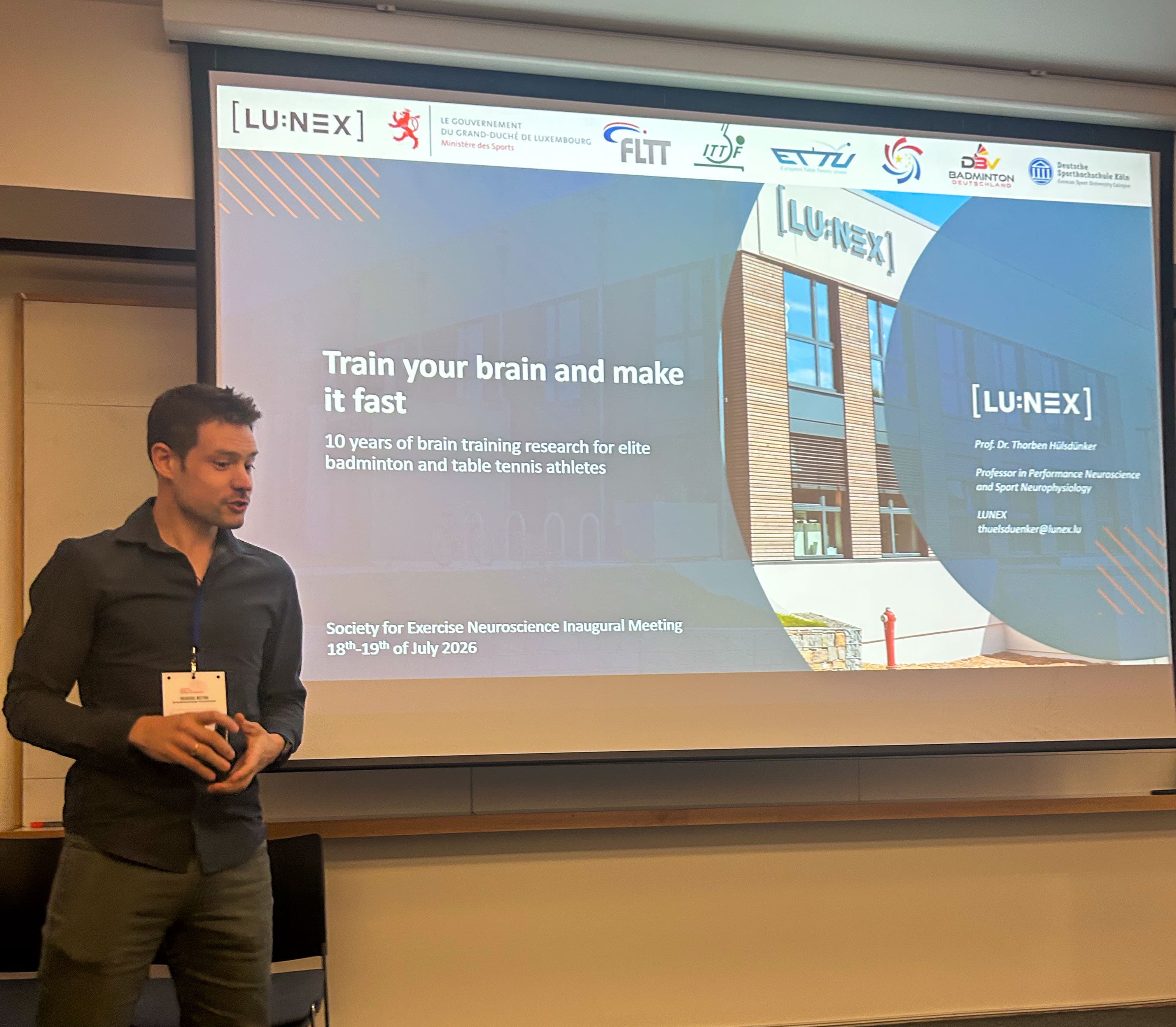 LUNEX Research Recognised at the Inaugural International Society of Exercise Neuroscience Meeting